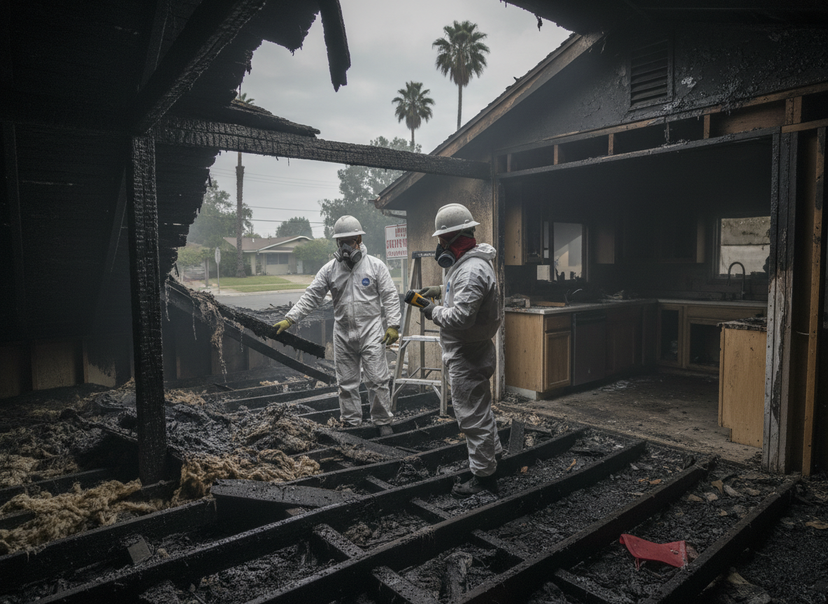 Checking Attic Insulation After a Reseda Kitchen Fire