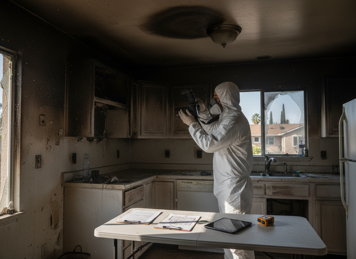 Documenting Smoke Damage for Insurance Claims in Reseda