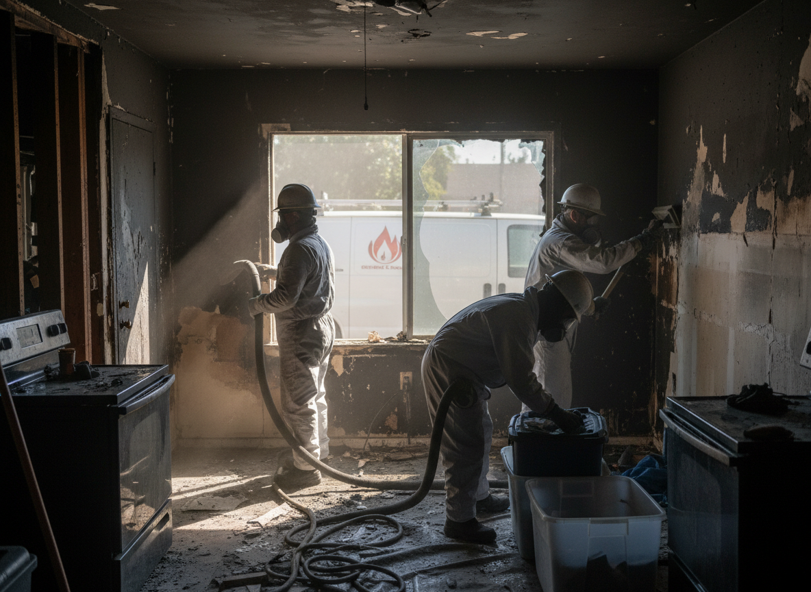 Fire Damage Restoration in Tarzana