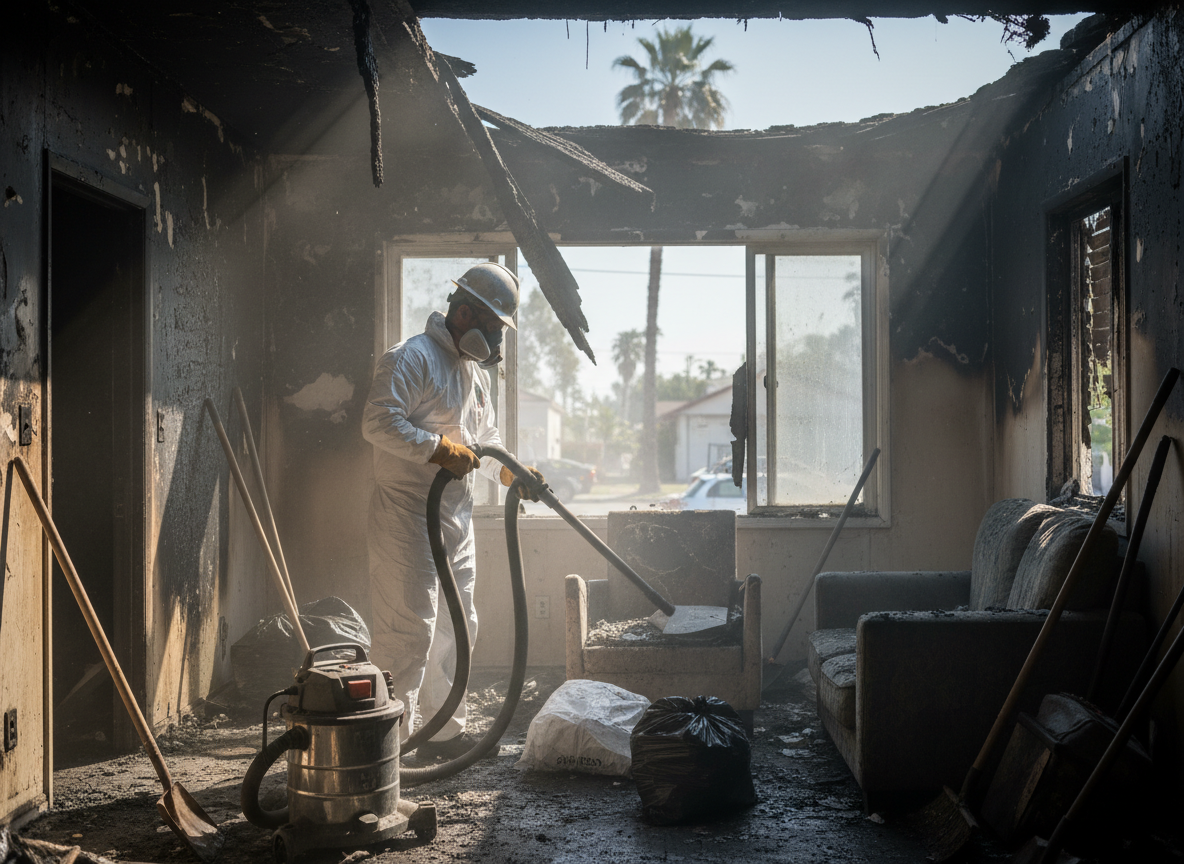 Fire Damage Clean Up in Reseda, CA