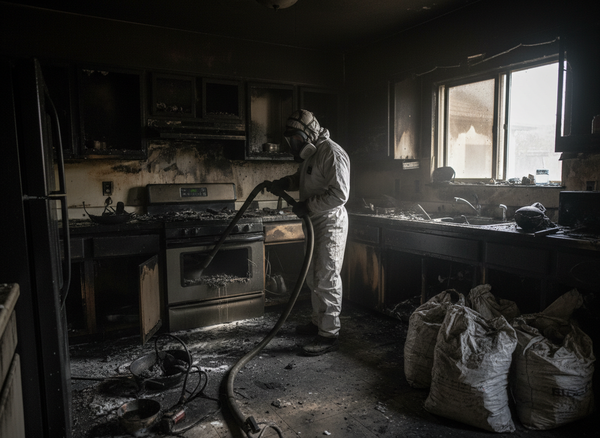 Kitchen Fire Cleanup in Reseda, CA