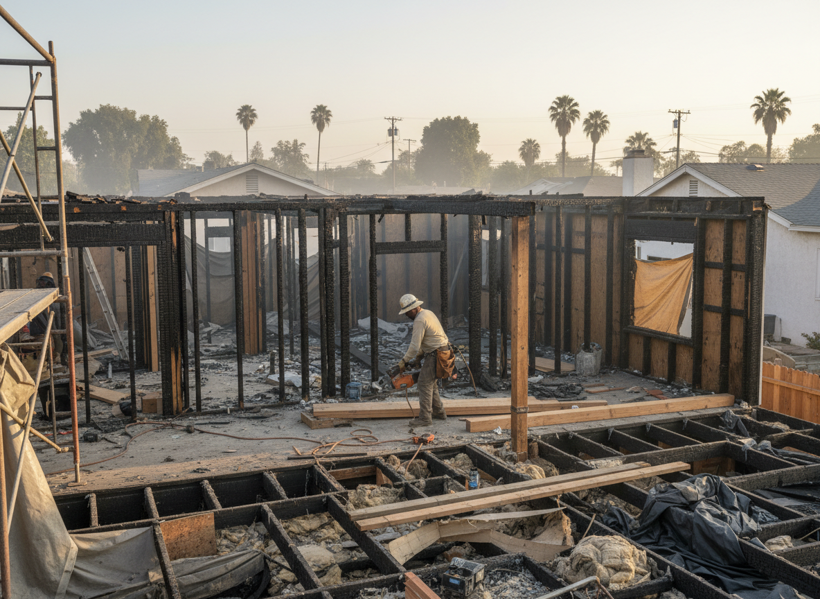 Fire Damage Restoration in Winnetka